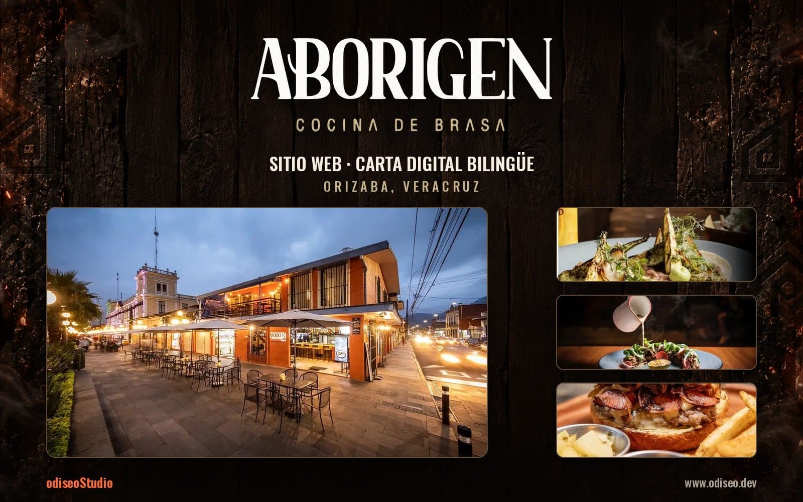 Sitio web de Aborigen Cocina de Brasa