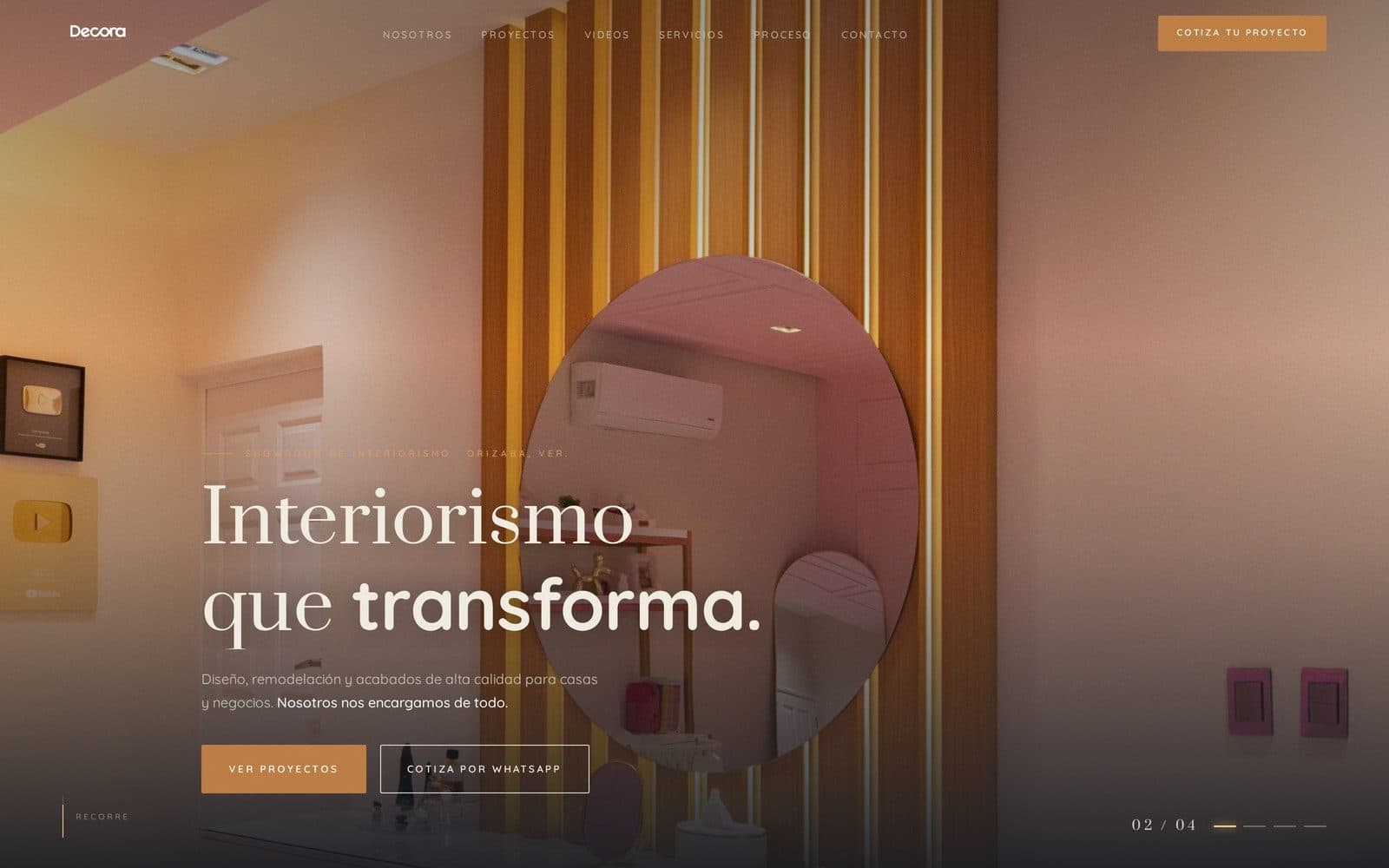 Sitio web de Decora