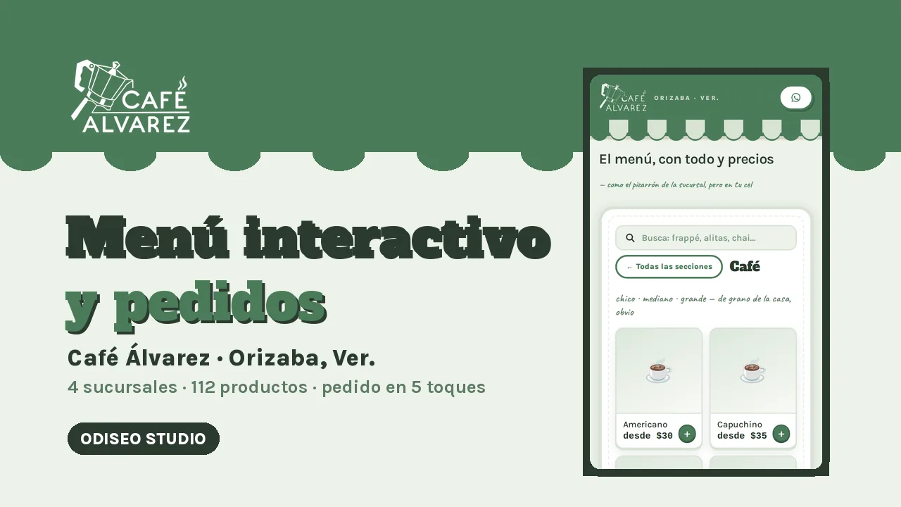 Sitio web de Café Álvarez